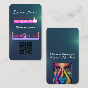 QR-Code für soziale Medien - Fotos Visitenkarte