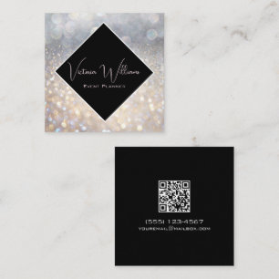 QR-Code für Sparkle-Glitzer-Eventplaner Quadratische Visitenkarte