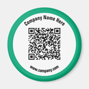 QR-Code für umweltfreundliche Werbefirmen Magnet