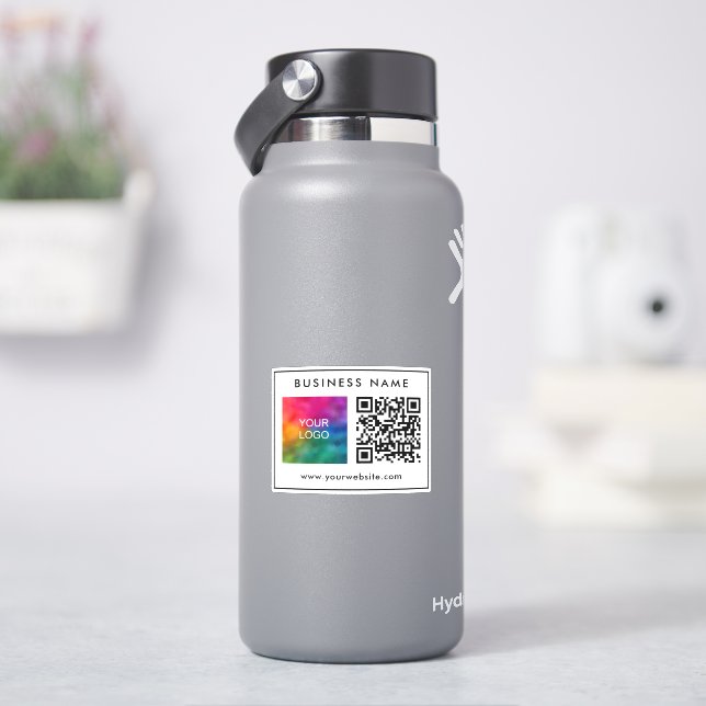 QR-Code für Unternehmen Einfaches benutzerdefinier Aufkleber (HydroFlask)