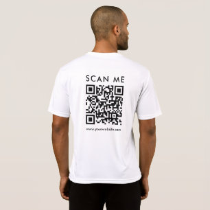 QR-Code für Unternehmen - Mentoring Back Print T-Shirt