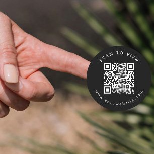 QR-Code für Unternehmen mit benutzerdefiniertem QR Runder Aufkleber