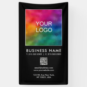 QR-Code für Unternehmen Moderne Vorlage Vertikal Banner