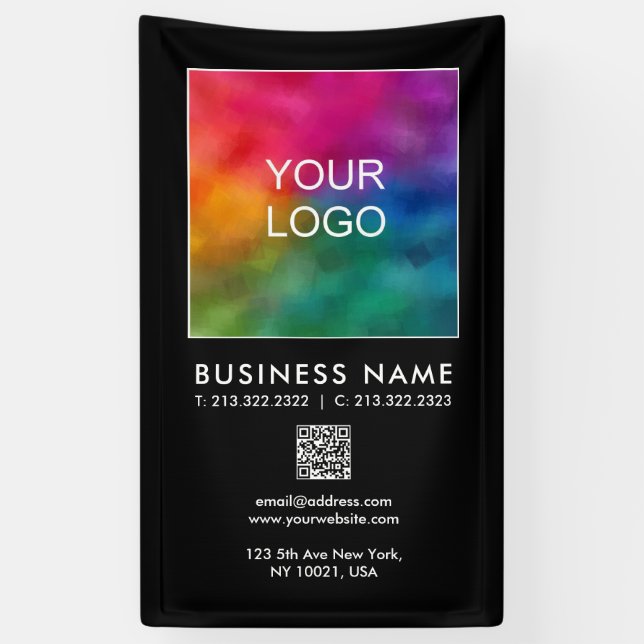 QR-Code für Unternehmen Moderne Vorlage Vertikal Banner (Vertikal)