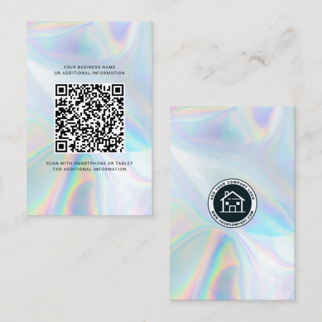 QR-Code für Unternehmen Visitenkarte (Vorne/Hinten)