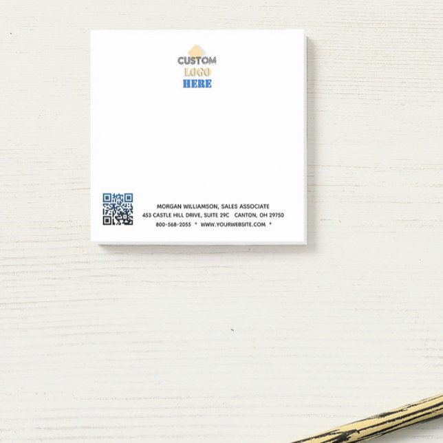 QR-Code für Unternehmen Website-Telefon Post-it Klebezettel (Von Creator hochgeladen)
