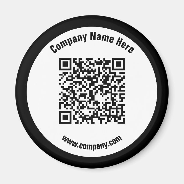 QR-Code für Werbeunternehmen Magnet (Vorne)