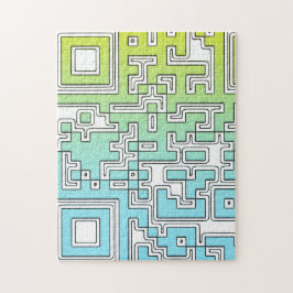 QR-Code - Gelbes Aqua