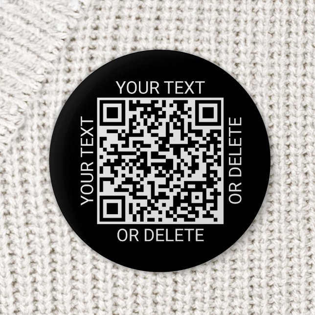 QR Code Generator Werbewebsite Einfach Schwarz Button (Von Creator hochgeladen)