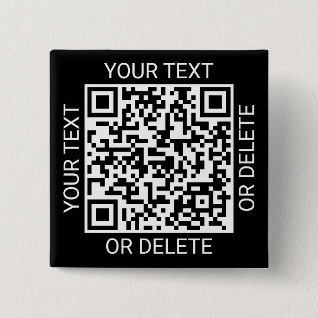 QR Code Generator Werbewebsite Modern Black Button (Vorderseite)