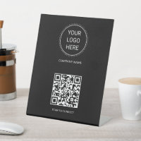 QR-Code Geschäft-Logo Modern Professionell Schwarz