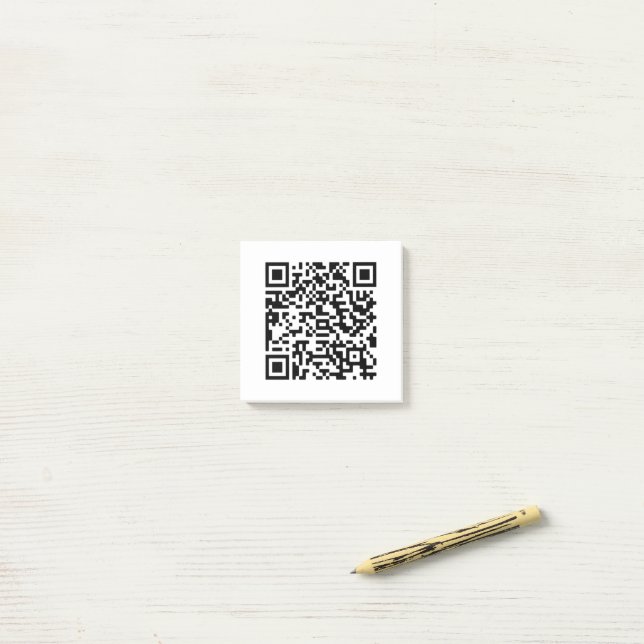 QR-Code-Geschäft Post-it Klebezettel (Auf Schreibtisch)