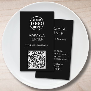 QR-Code Geschäft Professionelles Logo Visitenkarte