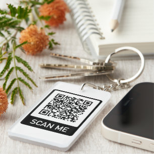 QR-Code-Geschäft Schlüsselanhänger