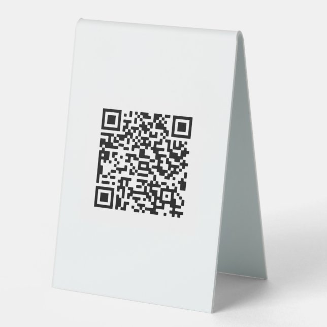 QR-Code-Geschäft Tischaufsteller (Vorderseite)