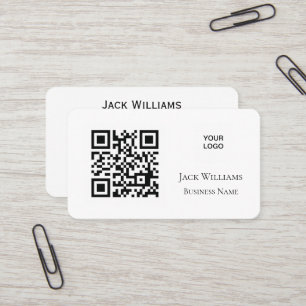 QR-Code-Geschäftslogo Einfach Professionell Modern Visitenkarte
