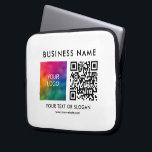 QR-Code Geschäftslogo hier Stilvolle Vorlage hochl Laptopschutzhülle<br><div class="desc">Maßgeschneiderte Template Business Company Firmenlogo hier QR-Code Elegant Moderne Werbe-Elektronik-Taschen / Tablet & Laptop-Hüllen / Laptop-Sleeves / Neopren Laptop-Sieb 10 Zoll.</div>