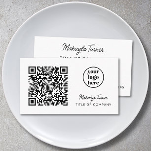 QR-Code-Geschäftslogo Modern Professionell Visitenkarte
