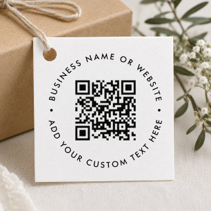 QR-Code-Geschenkanhänger Geschäftliche Dankeschö Geschenkanhänger