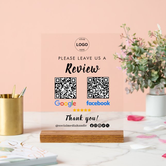 Qr Code Google Commentaires Facebook Business Revi (Mariage)