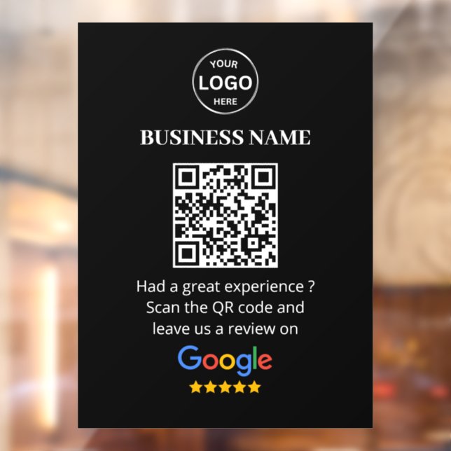 Qr Code Google Reviews Business Review Fensteraufkleber (Blatt 2)