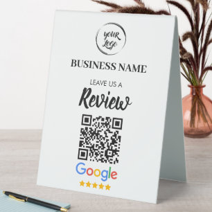 Qr Code Google Reviews Business Review Tischaufsteller