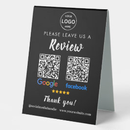 Qr Code Google Reviews Facebook Business Review Pe Tischaufsteller