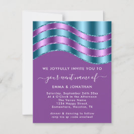 QR Code Hochzeiten Brautparty Lila Violette Aquama