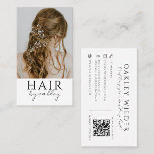 QR-Code-Hochzeitsfriseur-Foto Visitenkarte