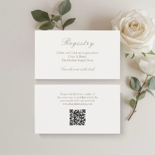QR-Code-Hochzeitsgeschenk-Registrierungskarte
