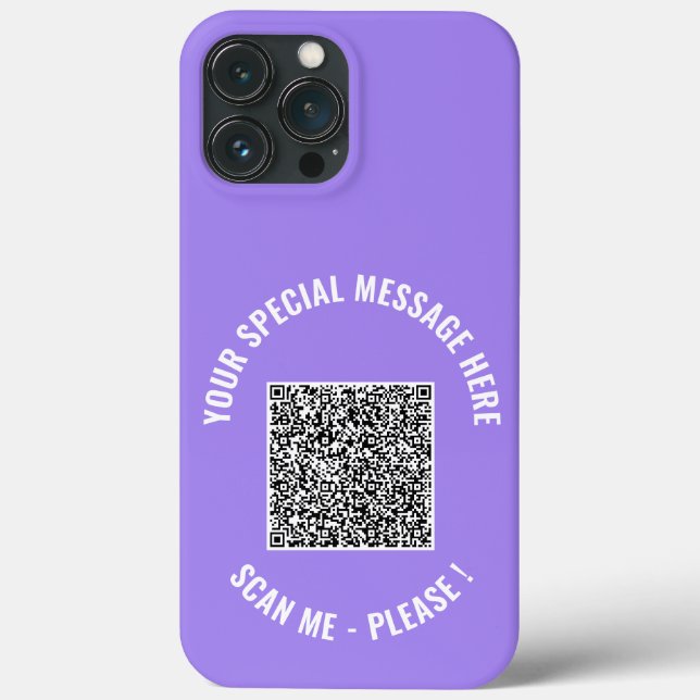 QR Code Ihre besondere Nachricht iPhone Case Gesch (Rückseite)
