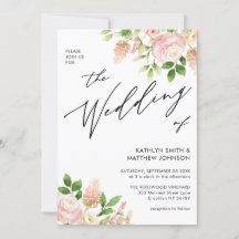 QR-Code in einer rosa Rosengrün-Hochzeit