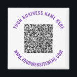 QR Code Info Benutzerdefinierter Text Magnet Gesch<br><div class="desc">Benutzerdefinierte Farben und Schriftart - Ihr QR-Code und Ihr benutzerdefinierter Text Berufliche Personalisierte Firmennamen Website Werbematerial / Geschenk - QR-Code hinzufügen - Bild oder Logo / Name - Unternehmen / Website oder E-Mail oder Telefon - Kontaktinformationen / Adresse - Umgestalten und entfernen / Hinzufügen von Elementen - Bild / Text...</div>