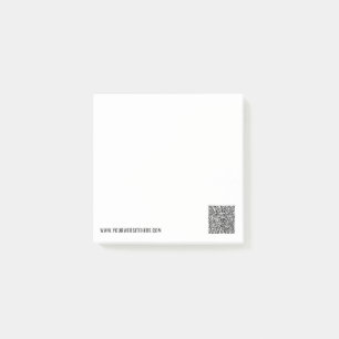 QR Code Info Benutzerdefinierter Text Werbeposten  Post-it Klebezettel