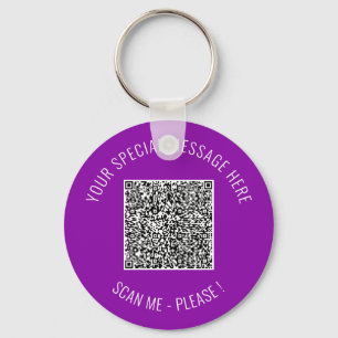 QR-Code Info Ihr Geschenk für einen Schlüsselanhän Schlüsselanhänger