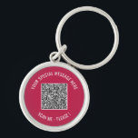QR-Code Info Ihr Sonderangebot für Schlüsselanhäng Schlüsselanhänger<br><div class="desc">Wählen Sie Farben und Schriftart - Ihre spezielle QR-Code-Info und Personalisiertes Geschenk für den benutzerdefinierten Text - Hinzufügen Ihres QR-Codes - Bild oder Logo - Foto / Text - Name oder andere Informationen / Nachricht - Neu vergrössern und verschieben oder entfernen / Elemente hinzufügen - Bild / Text mit Anpassungstool....</div>