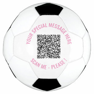 QR Code Info Ihr Text Überraschung Geschenk Fußbal Fußball