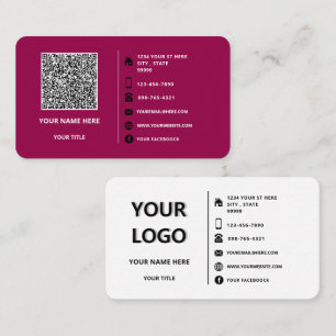 QR Code Info Logo Text Business Card Benutzerdefin Visitenkarte