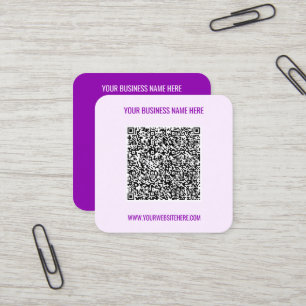 QR Code Info Nom Site Web Votre Carte de visite co