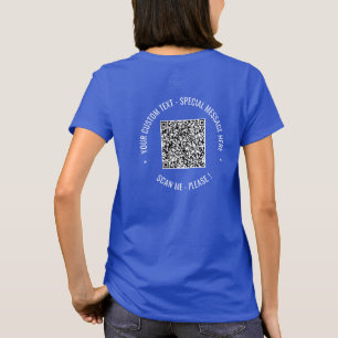  QR-Code-Info-Text Moderner Personalisierter T - S T-Shirt