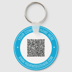 QR-Code-Info-Text und Schlüsselanhänger-Werbung Schlüsselanhänger