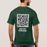 QR Code Instagramm scannen, Twitter, Facebook T-Shirt<br><div class="desc">Sie können den Link Ihres Social-Media-Kontos eingeben,  um einen QR-Code zu erstellen,  den die Leute scannen können,  um Ihr soziales Konto zu finden</div>