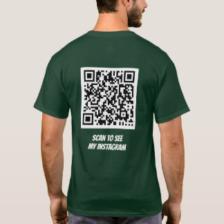 QR Code Instagramm scannen, Twitter, Facebook T-Shirt
