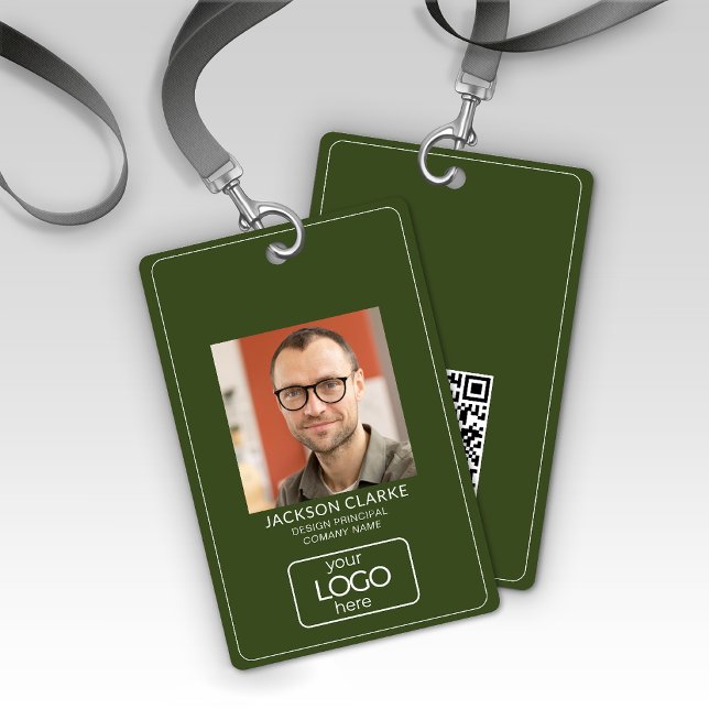 QR-Code Intelligente Kontaktaufnahme - Dunkle grün Ausweis (Von Creator hochgeladen)