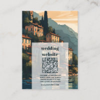qr code Italy Lake Como Hochzeit in Urlaubsort