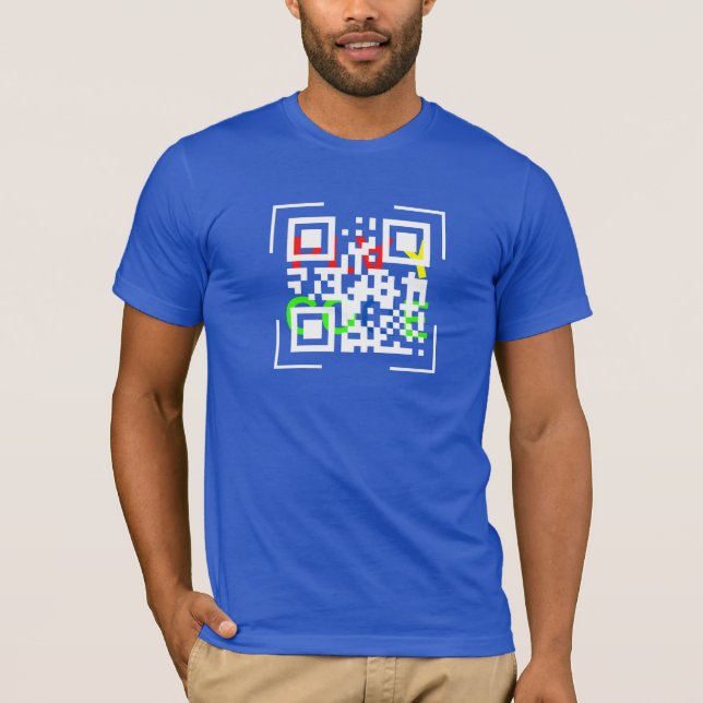 QR Code Jersey Short Sleeve T - Shirt (Vorderseite)