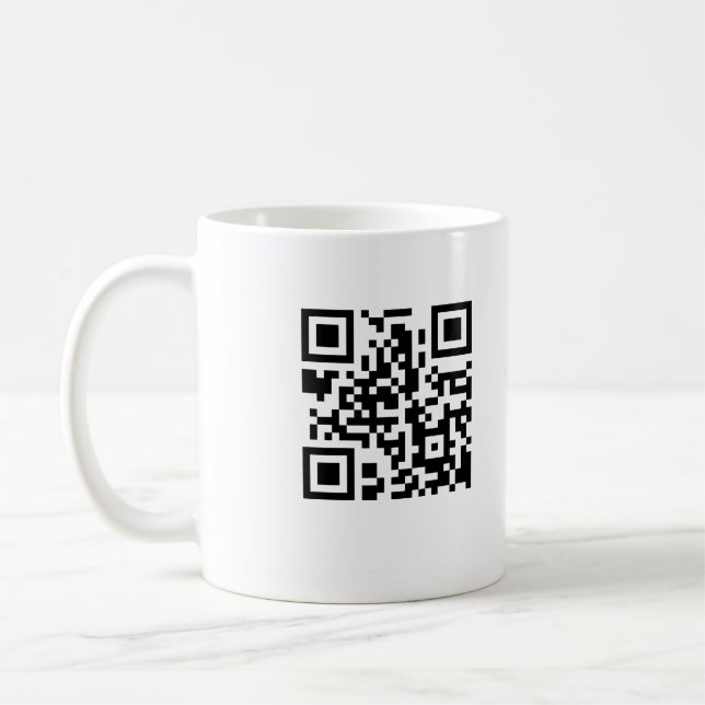 QR Code-Kaffee-Tasse Kaffeetasse (Links)