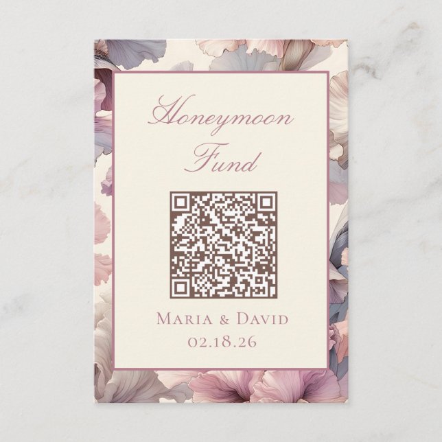 QR-Code-Karten für die Blumenzwiebelfäule Begleitkarte (Vorderseite)
