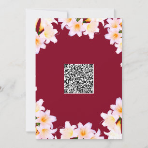 QR Code Kinderdusche Einladung mit Lilly-Blume