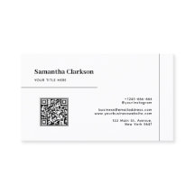 QR-Code Klassisch Minimalistisch Schwarz-Weiß-Lini